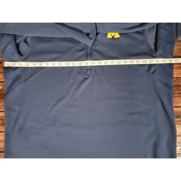 Nike Dr-Fit Michigan Wolverines 1/4 Zip Jacket Navy Blue Mens XXL - Picture 3 of 6